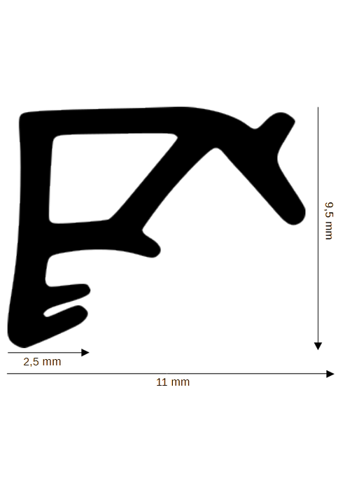Dichtung für Holzelemente DH R-1498