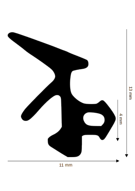 Dichtung für Steck- und Glasleisten DH R-1720