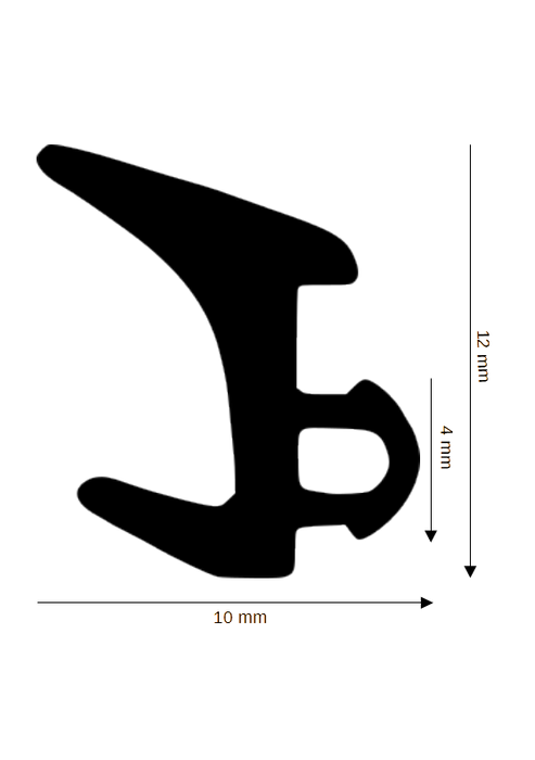 Dichtung für Steck- und Glasleisten DH R-1723