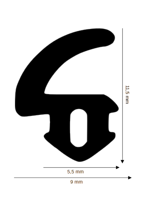 Dichtung für Kunststoff / Aluminium DH R-2436