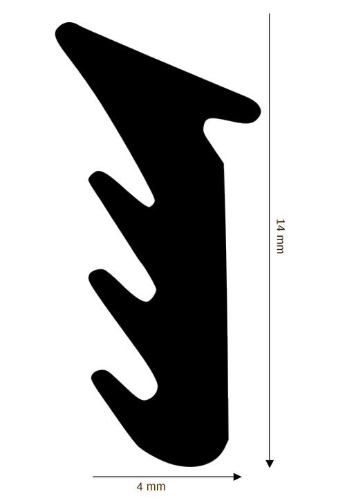 Dichtung für Steck- und Glasleisten DH R-772