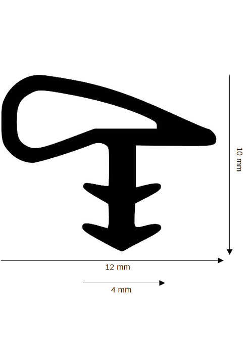 Holz-Zimmertürdichtung DH R-923