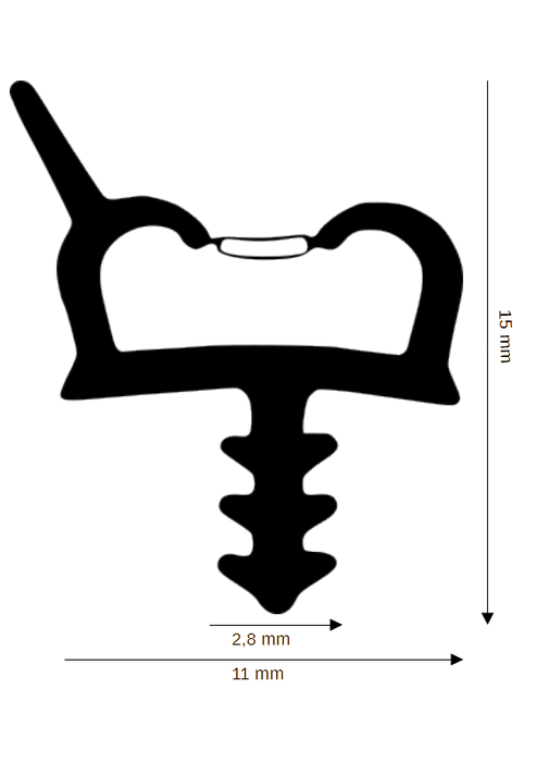 Dichtung für Holzelemente DH R-940