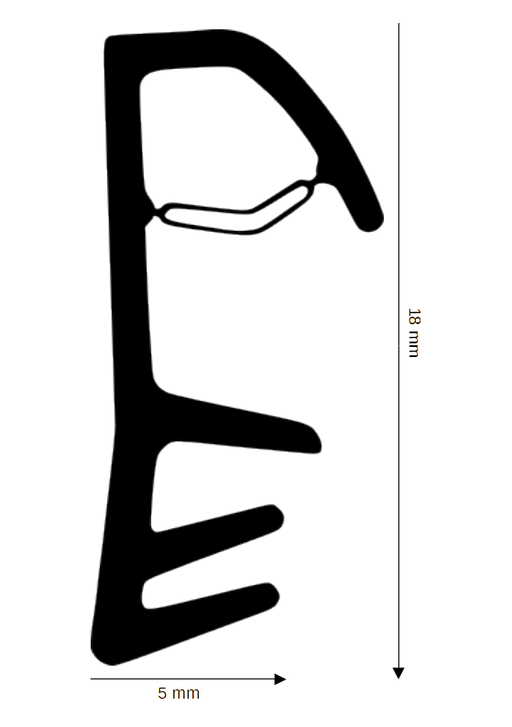 Dichtung für Holzelemente DH RF 1